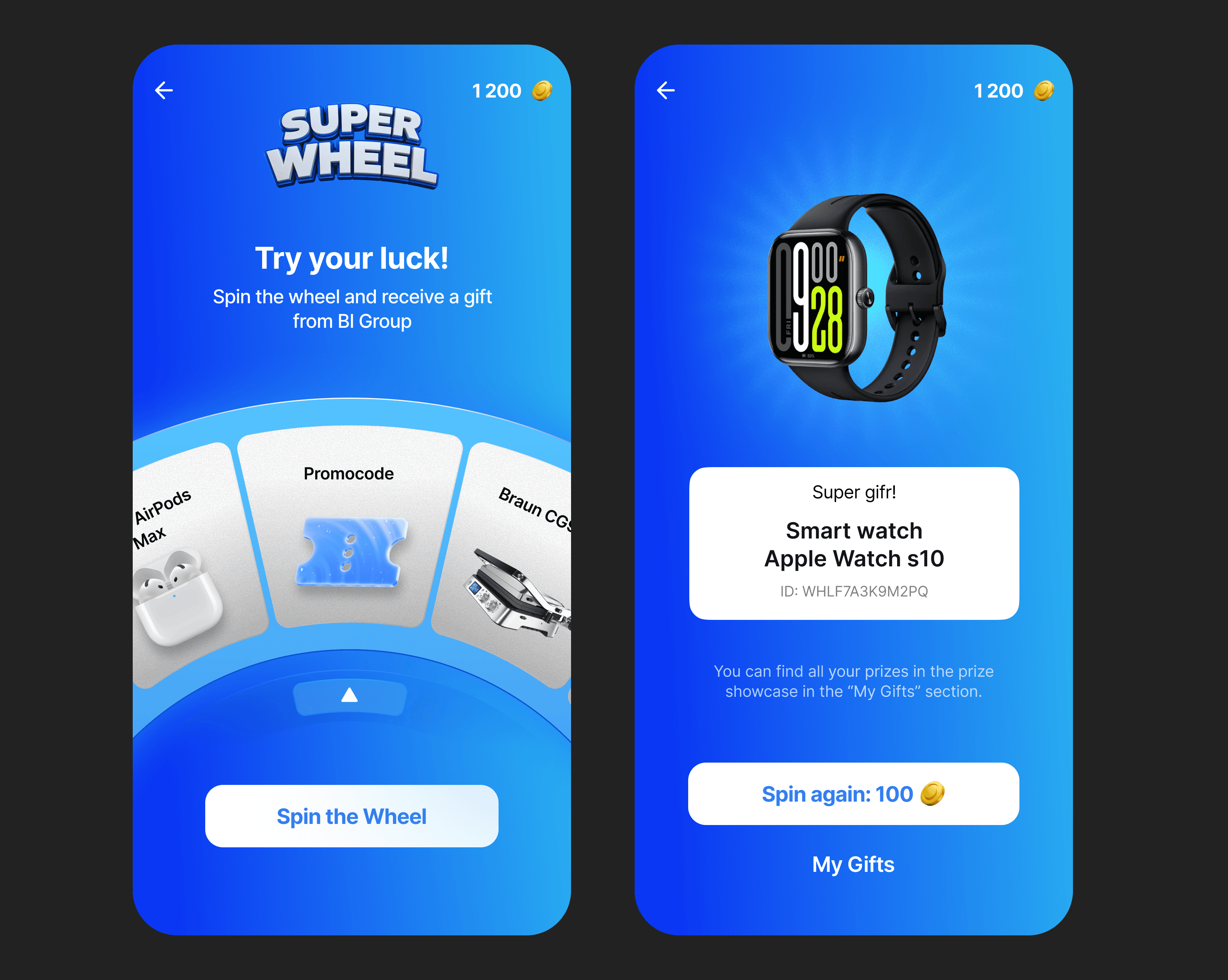 Daily spin mechanic