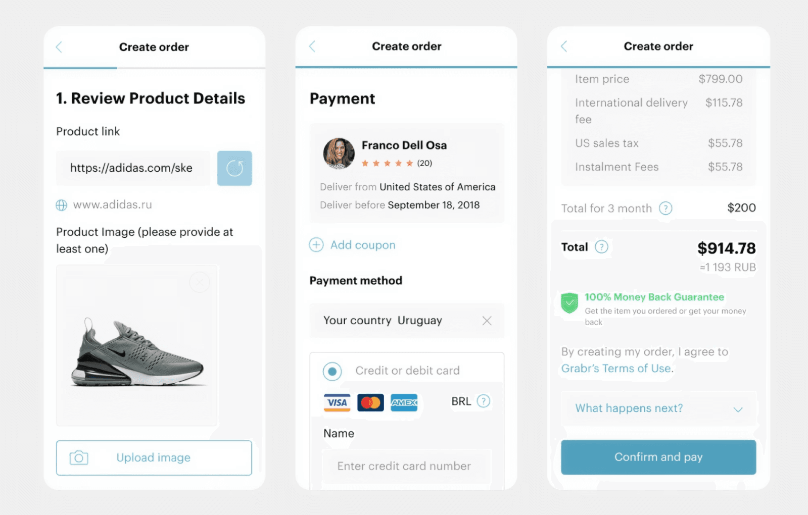 Mobile commerce placeholder