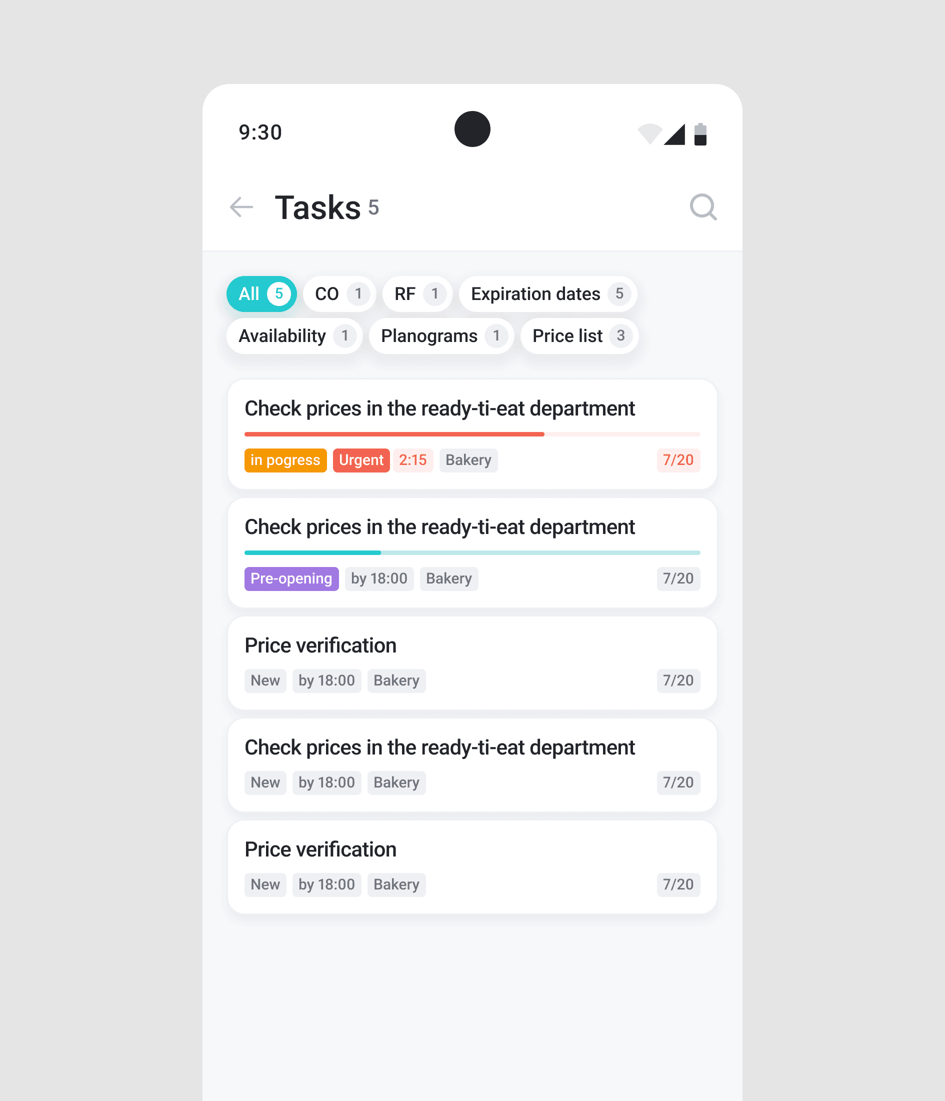 Product direction mockup
