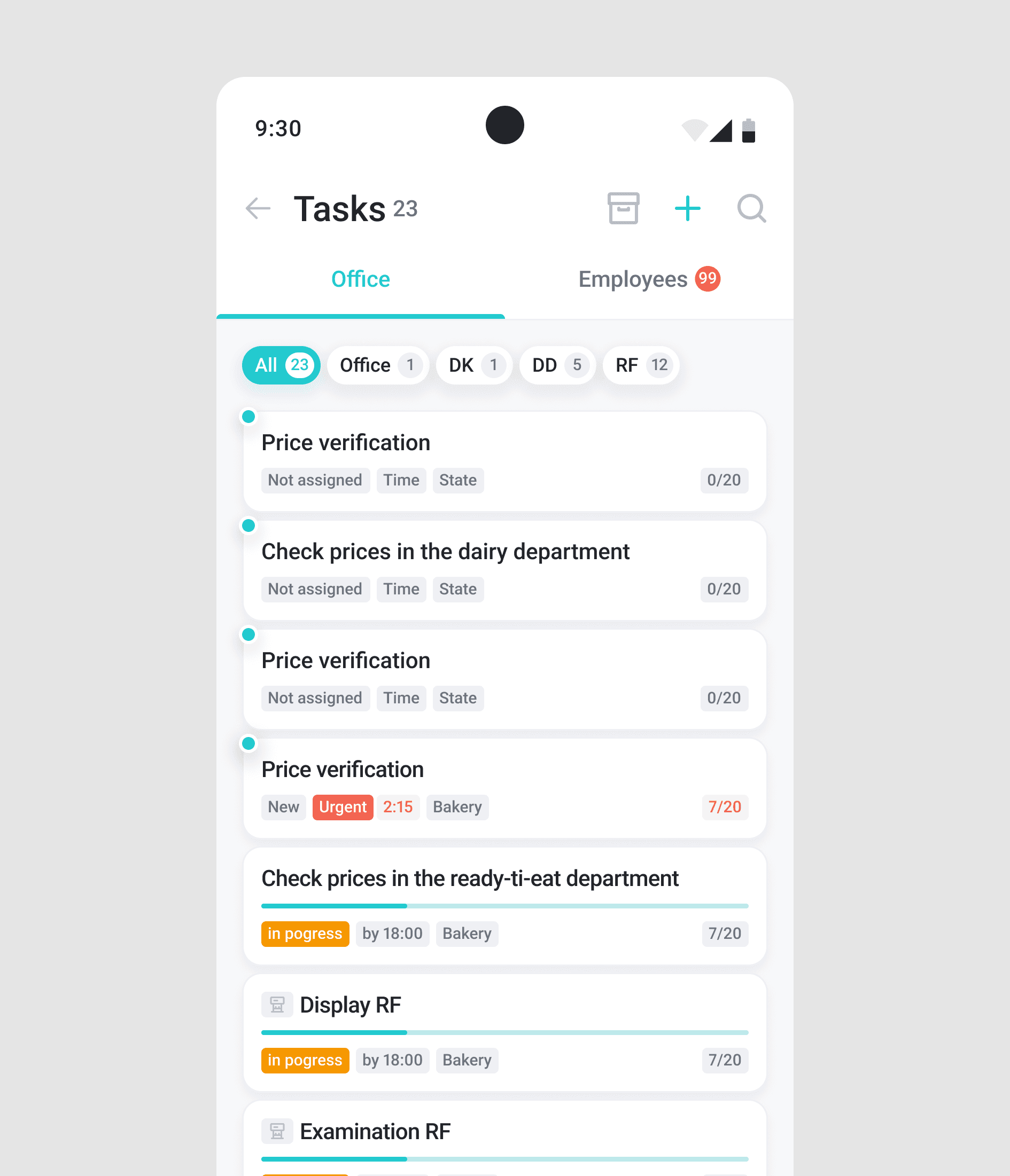 Embedded scanning and inventory workflow placeholder